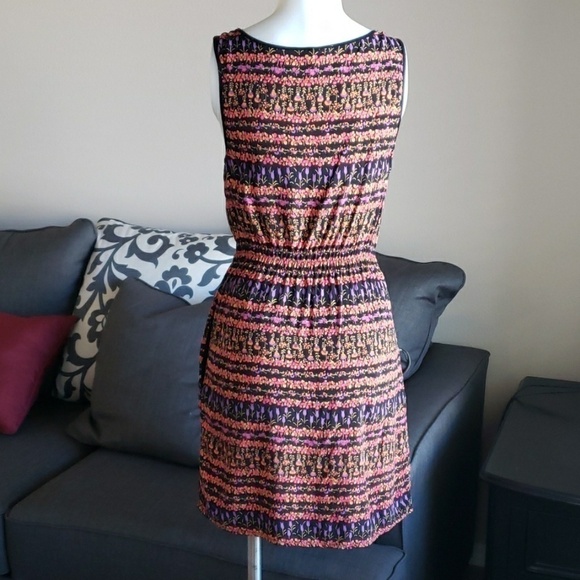 Anthropologie Maeve Floral Swiss Dot Dress Size S - Picture 2 of 8